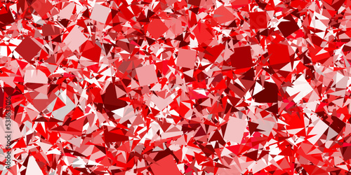 Light Pink  Red vector pattern with polygonal shapes.