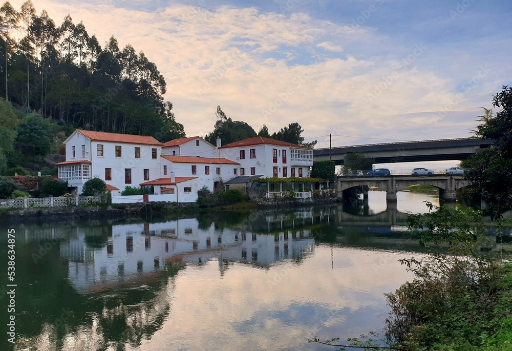 Río Lambre en Miño, Galicia