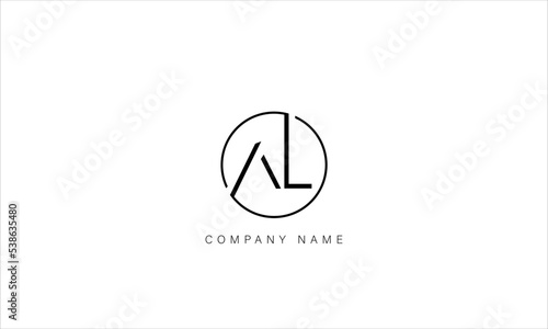 AL, LA Abstract Letters Logo Monogram