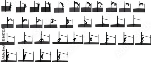 This is an image sequence of High Jump photo