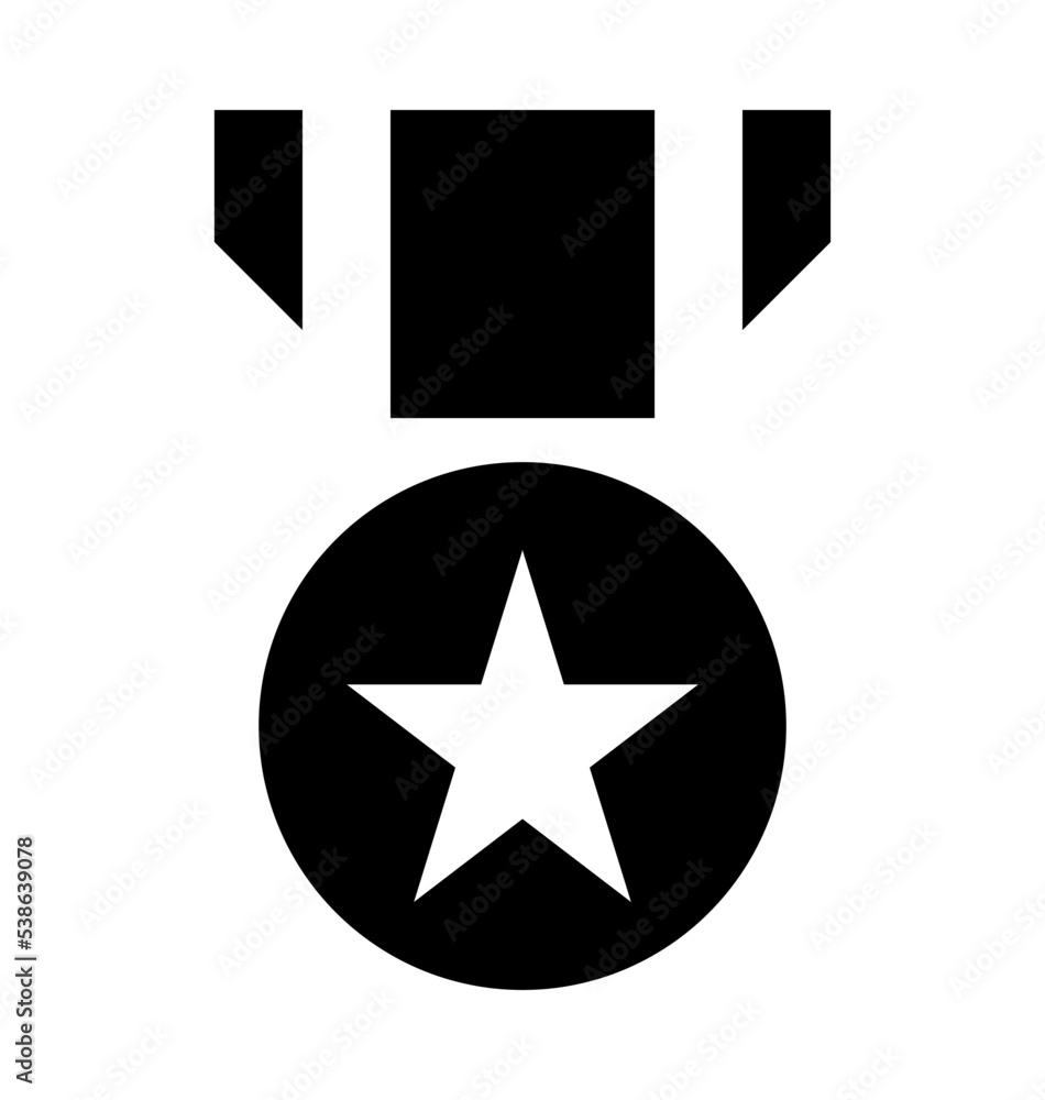 Star Medal Vector Icon Star Medal Vector Icon