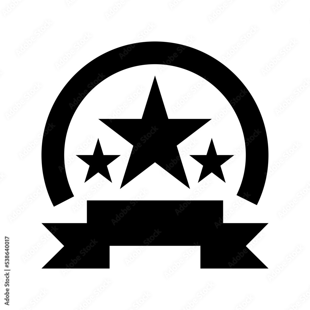 Star Shield Vector Icon Star Shield Vector Icon