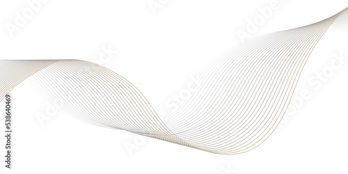 Abstract wave lines dynamic flowing colorful light isolated on black background.  illustration design element in concept of music, party, technology, modern