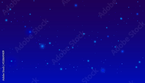 Starry night sky. Vector background