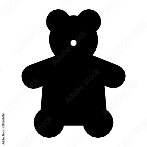 Teddy Bear Vector Icon 