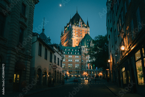 The Le Château Frontenac at night, La Cité-Limoilou, Québec, Canada