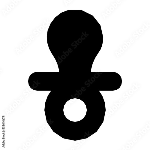 Pacifier Vector Icon 