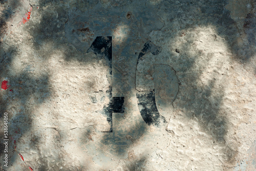 dry cement stains on metal plates