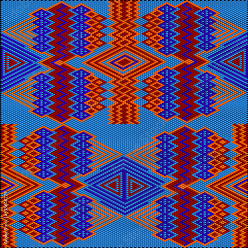 Folk ornament, national pattern, ethnic embroidery, ornamental texture, traditional geometric motives of the tribes of the Australian continent.