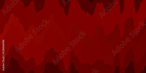 Dark Red, Yellow vector backdrop with bent lines.