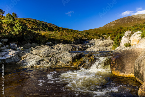 Rock pool at Bloody Bridge river, Mourne mountains, Newcastle, County Down, Northern Ireland