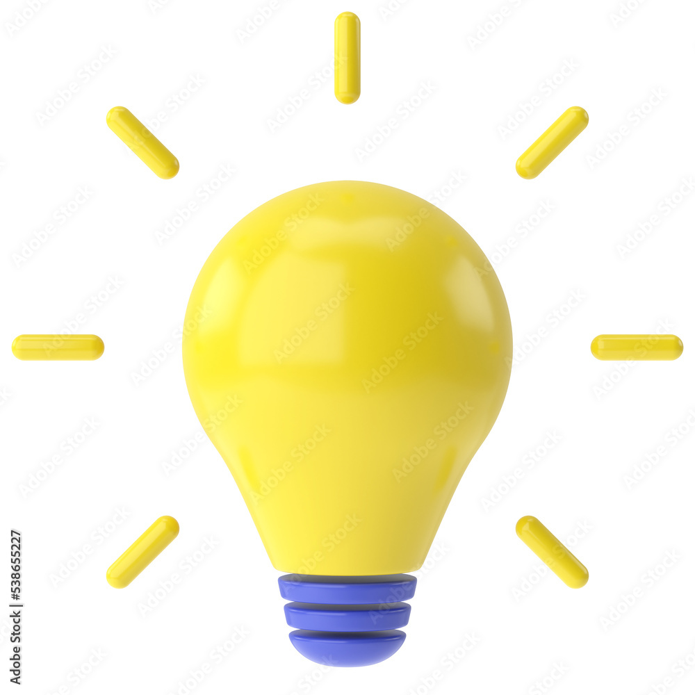 Light bulb. Idea icon. Incandescent lamp. 3D illustration. Light bulb. Idea icon. Incandescent lamp. 3D illustration.
