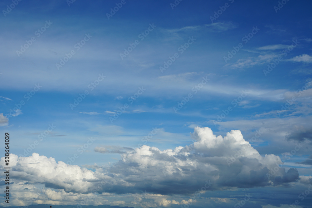White clouds and bright blue sky background. White clouds and bright blue sky background.