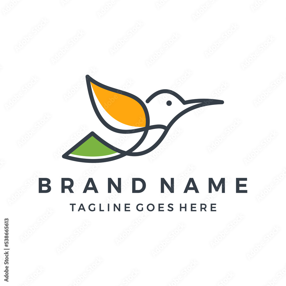 Fototapeta premium bird logo icon vector illustration