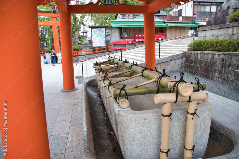 The Chozuya fountain inside Fushimi-inari shrine. Kyoto Japan
The Chozuya fountain inside Fushimi-inari shrine. Kyoto Japan