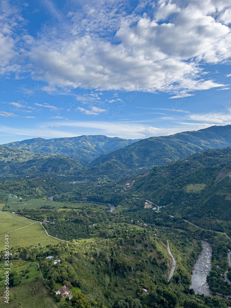 view from the mountain in San Jose de Isnos view from the mountain in San Jose de Isnos