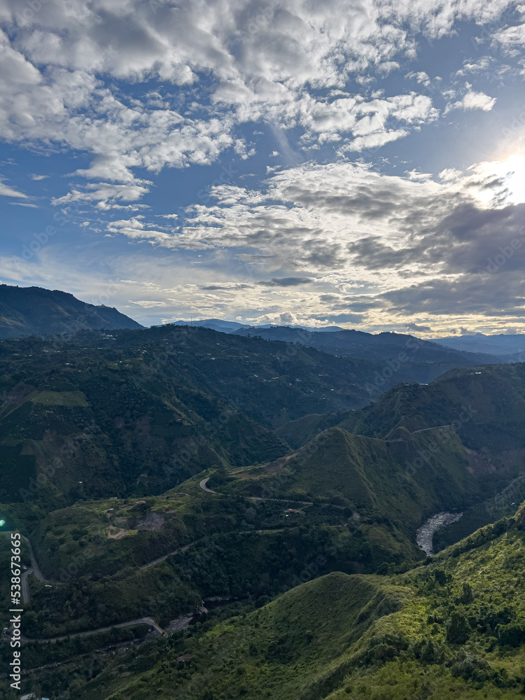 view of the mountains in San Jose de Isnos view of the mountains in San Jose de Isnos