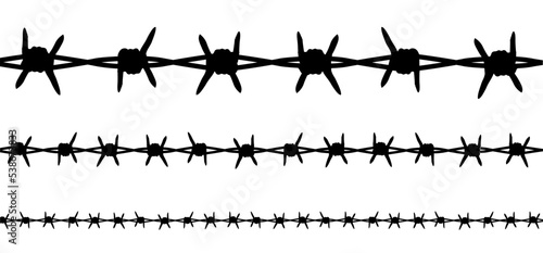 repression. World refugee day, remembrance of slave trade and its abolition Freedom Refugees Vector signs symbol. Sea boat camp barbwire june Barbed wire migrants. Prison, jail or goal. Razor
