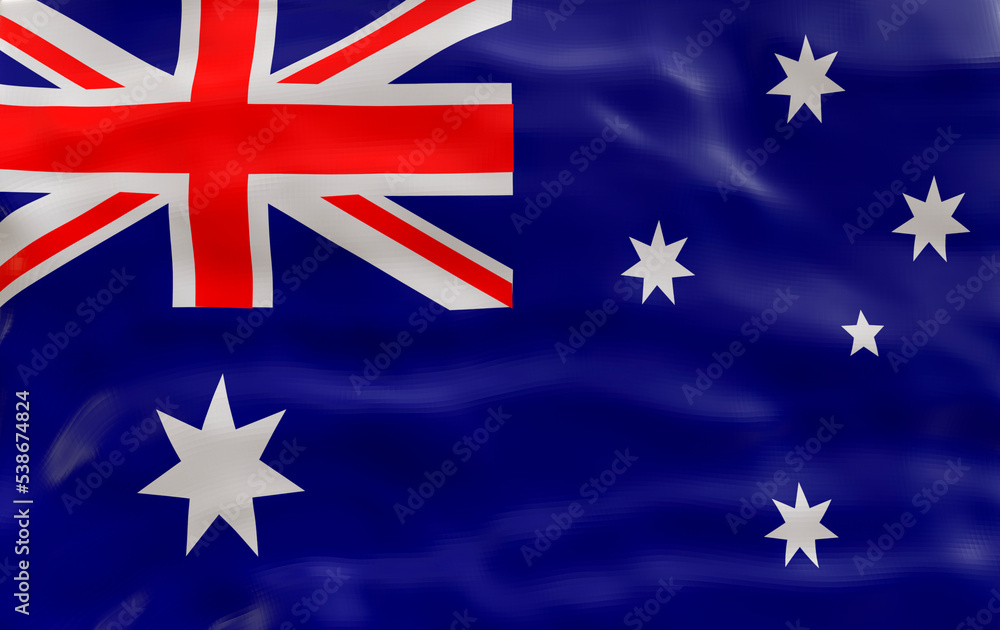 Fototapeta premium National flag of Australia. Background with flag of Australia