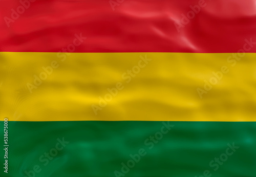 National flag of Bolivia. Background  with flag of PBolivia