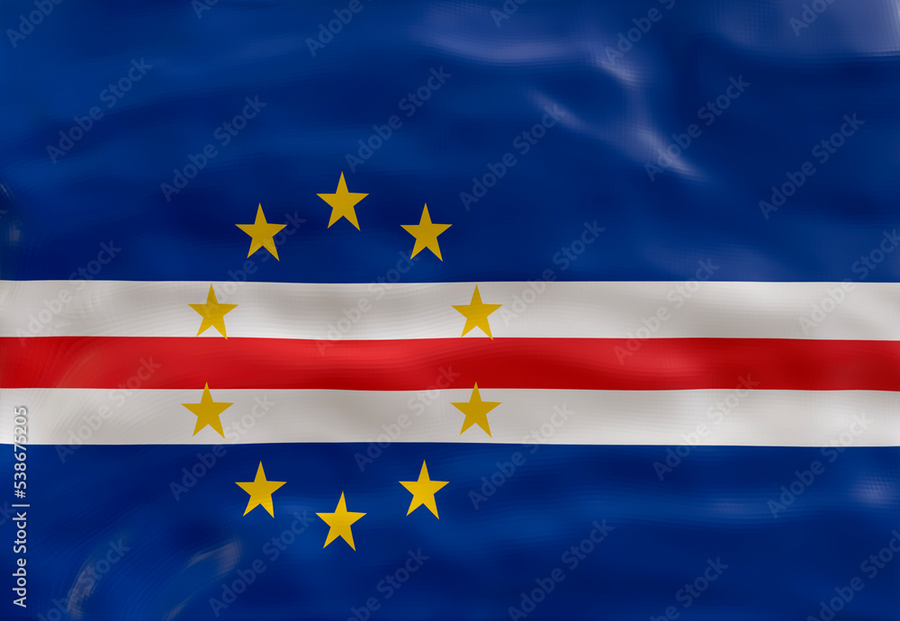 National flag of Cape Verde. Background with flag of Cape Verde National flag of Cape Verde. Background with flag of Cape Verde