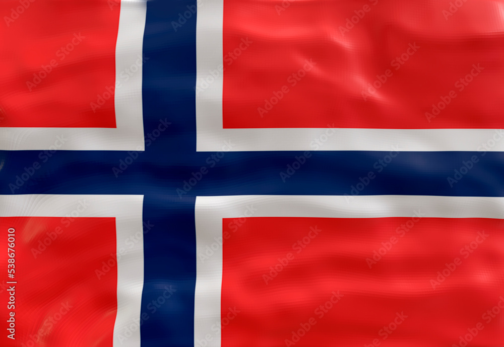 Fototapeta premium National flag of Jian mayen. Background with flag of Jian mayen.