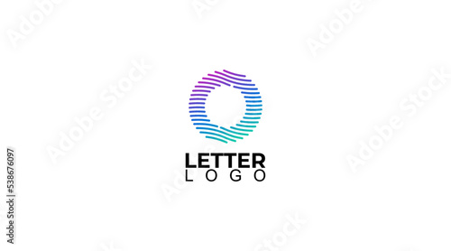 Letter O Logo Design colourful Paint Logo Leters Icon with Elegant Circle Vector Design
