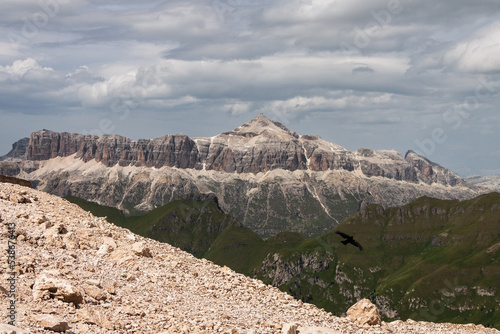 Obraz na płótnie panorama krajobraz dolomity dolina w salonie