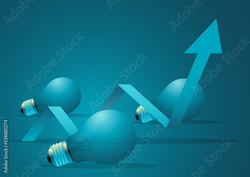 Dead lightbulbs with increasing chart