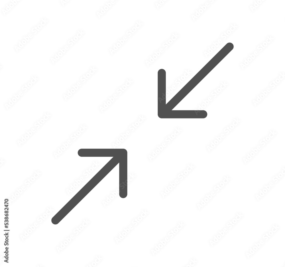 Arrow icon outline and linear vector.
Arrow icon outline and linear vector.