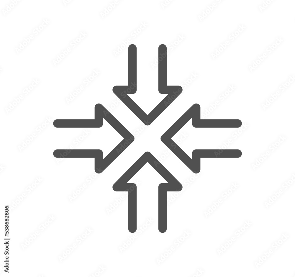 Arrow icon outline and linear vector.
Arrow icon outline and linear vector.
