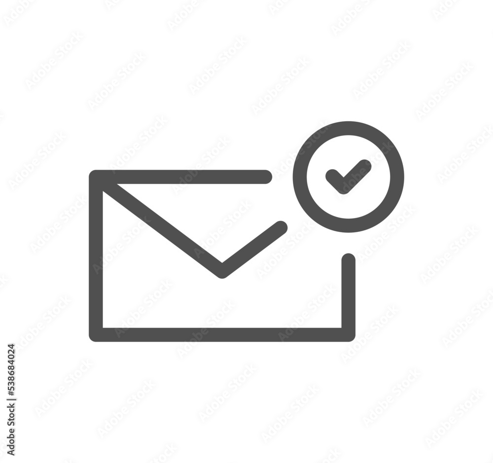 Confirm icon outline and linear vector.
Confirm icon outline and linear vector.