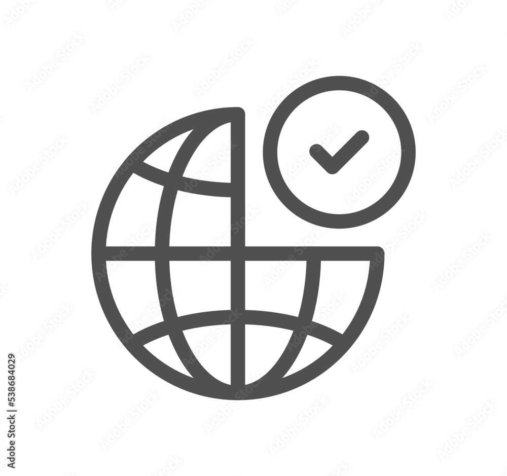 Confirm icon outline and linear vector.
Confirm icon outline and linear vector.