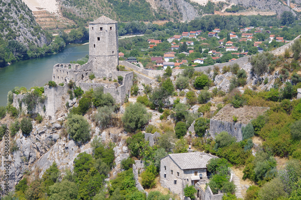 Fototapeta premium Donjon de Pocitelj, Herzégovine
