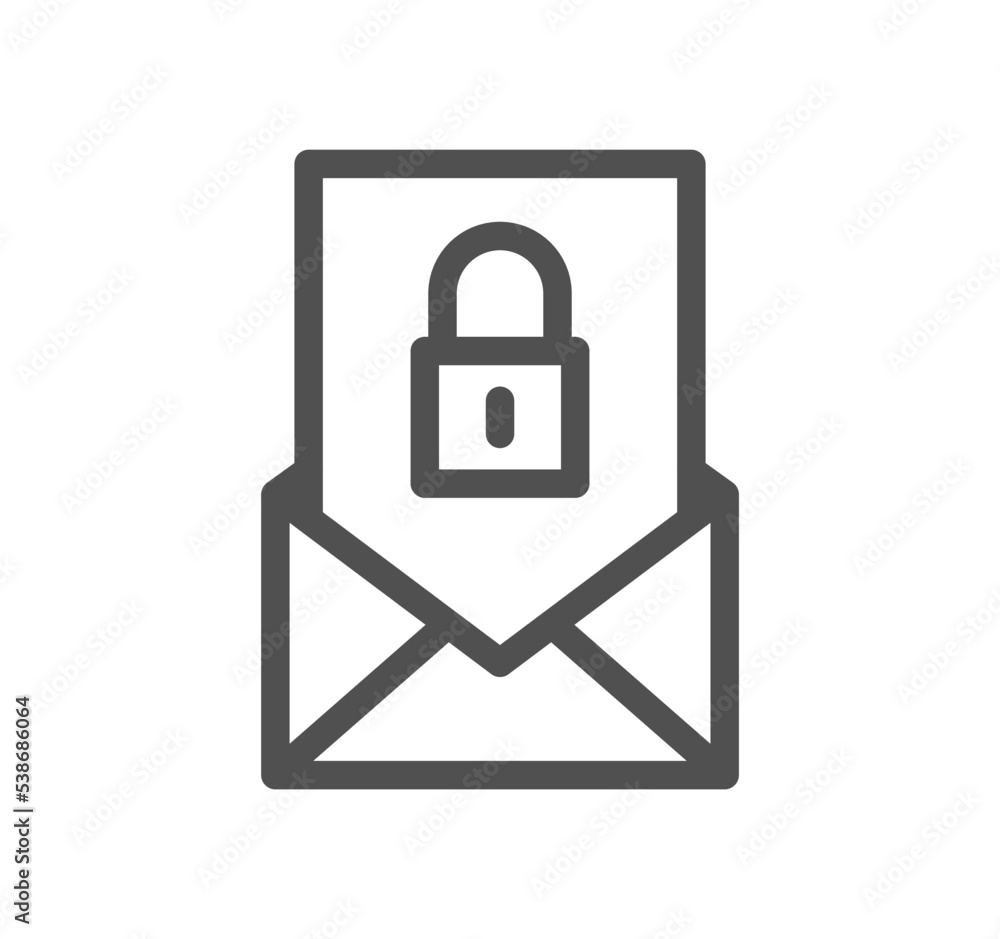Locks icon outline and linear vector.
Locks icon outline and linear vector.