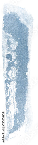 Beautiful hand drawn abstract watercolor blue stain