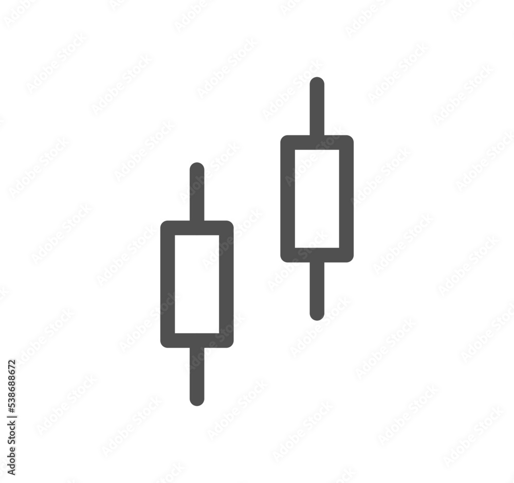 Cryptocurrency icon outline and linear vector.
Cryptocurrency icon outline and linear vector.