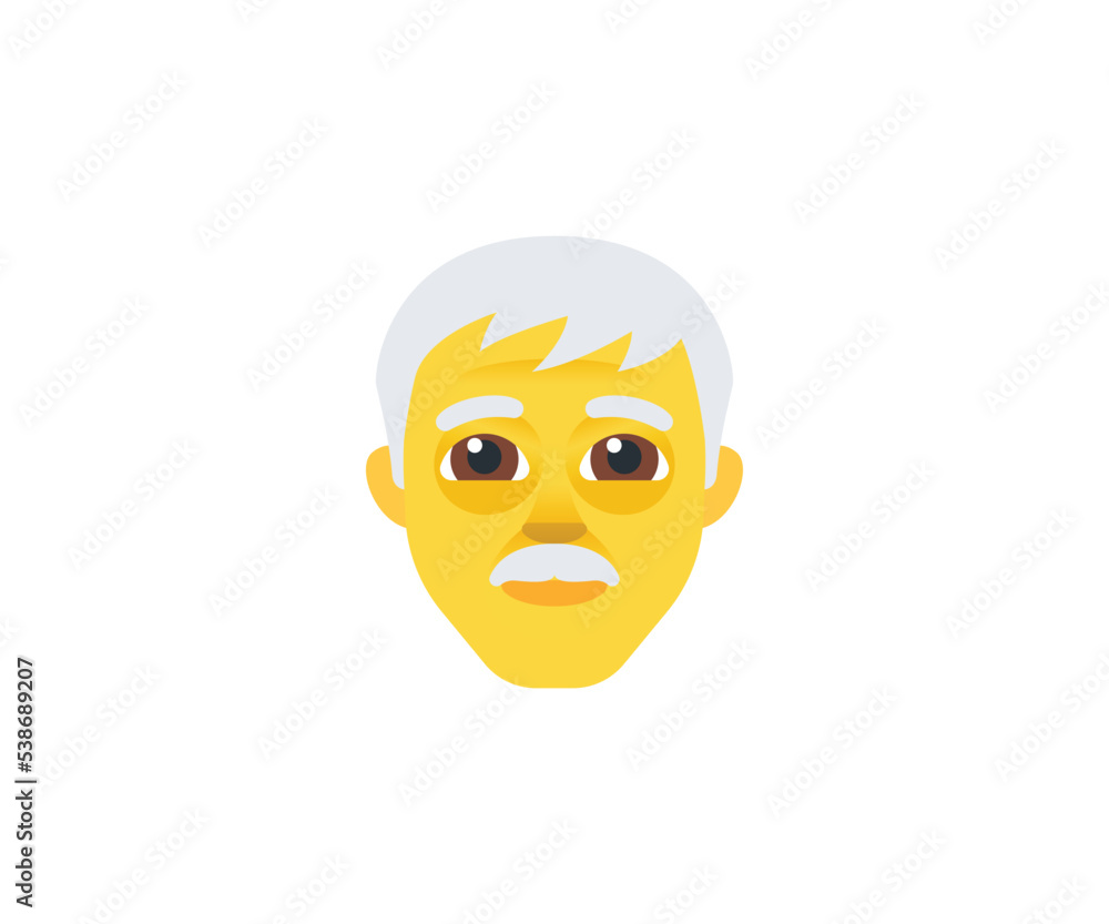 Old man Vector Isolated Character. Old man Icon Old man Vector Isolated Character. Old man Icon