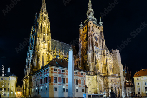 saint cathedral at night