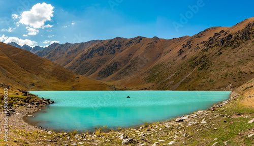 lake and mountains