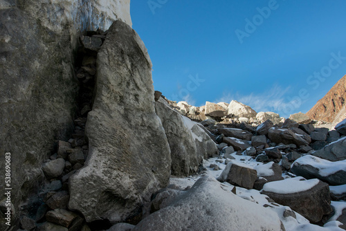 Snow in the mountains