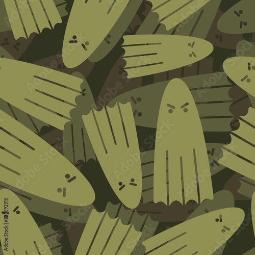 Ghost military Pattern seamless. spook army Background. Protective texture for soldiers and hunters in the style of halloween