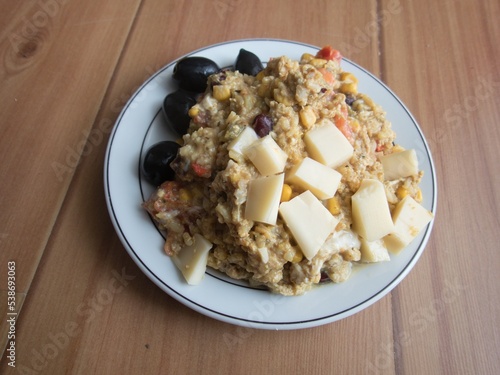 Wallpaper Mural homemade risoto with vegetables and cheese Torontodigital.ca