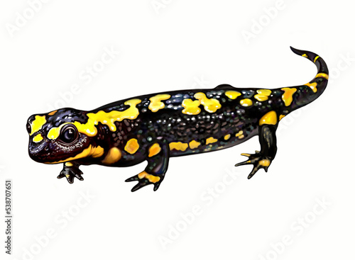Fire spotted salamander