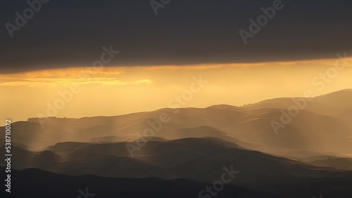 sunrise over mountains