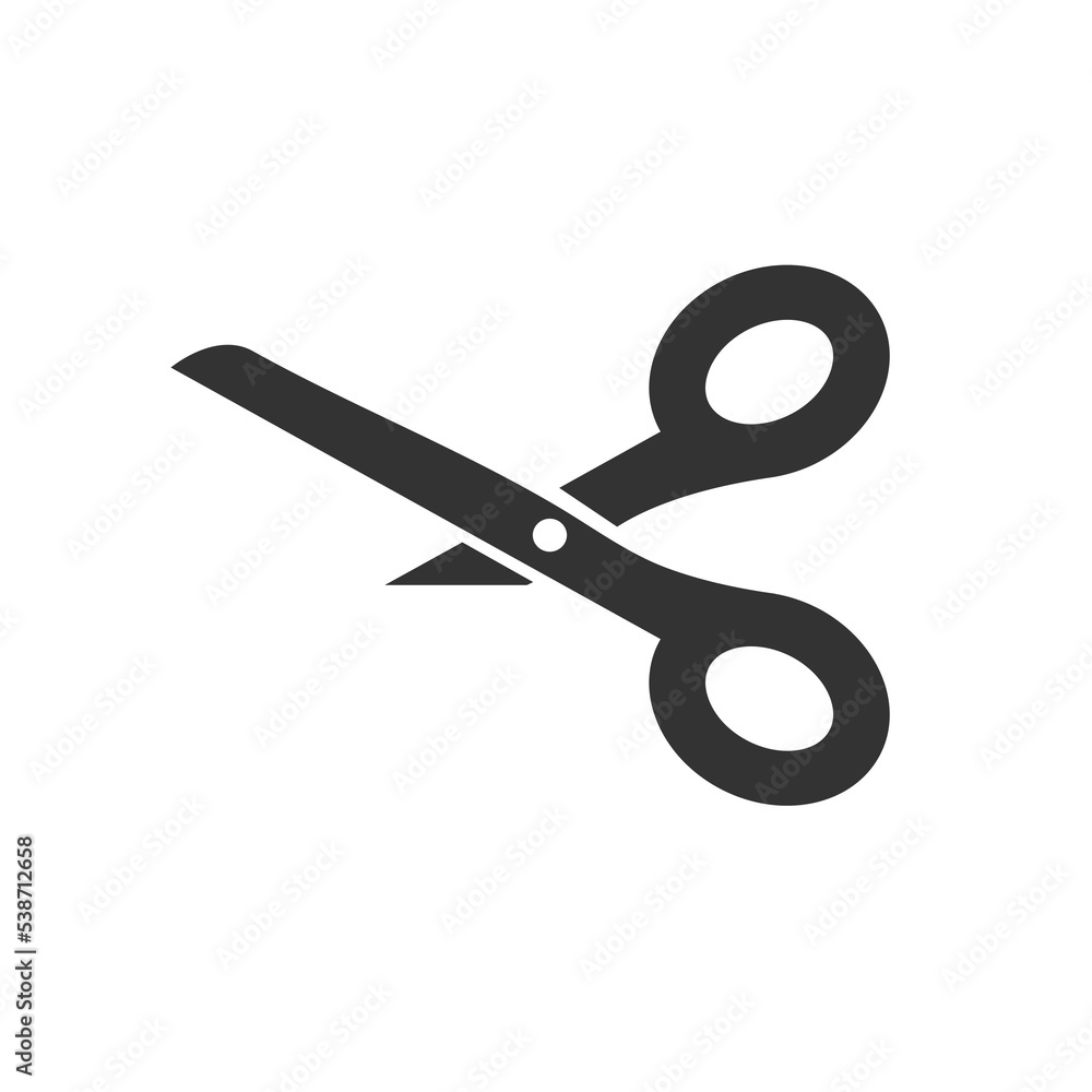 Cutting scissors icon for coupons Cutting scissors icon for coupons