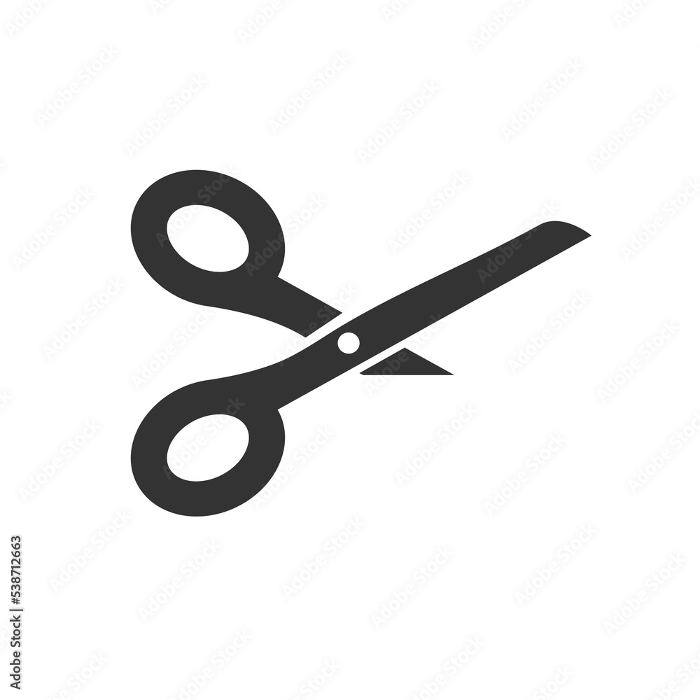 Cutting scissors icon for coupons Cutting scissors icon for coupons