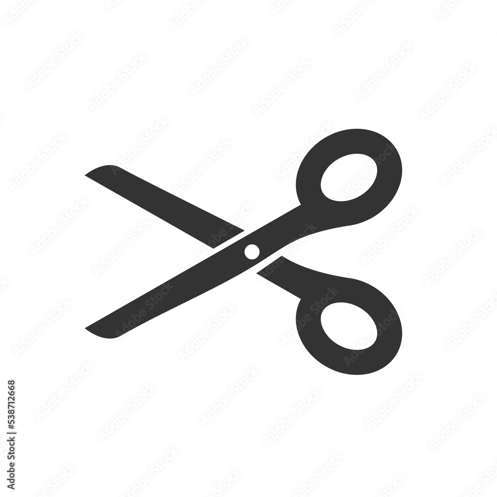 Cutting scissors icon for coupons Cutting scissors icon for coupons