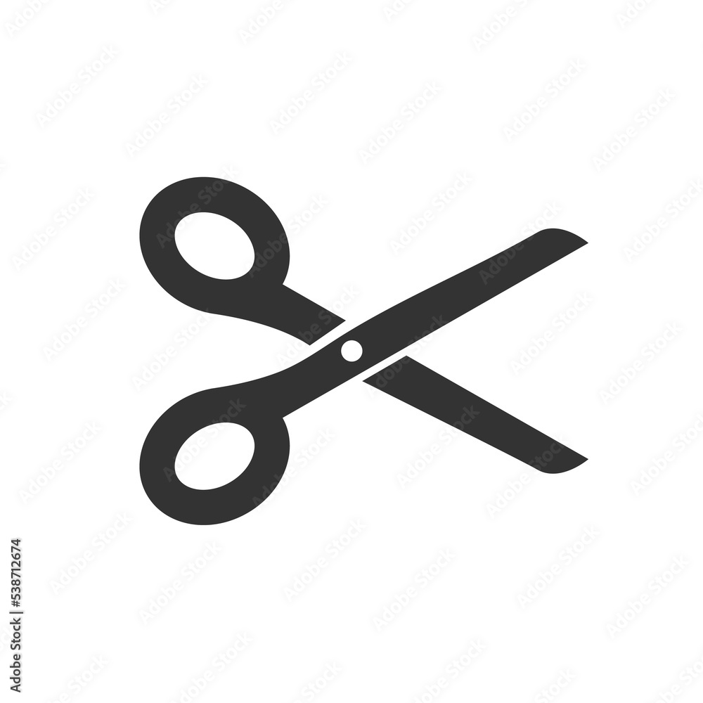 Cutting scissors icon for coupons Cutting scissors icon for coupons