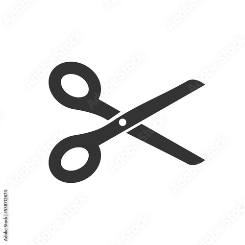 Cutting scissors icon for coupons